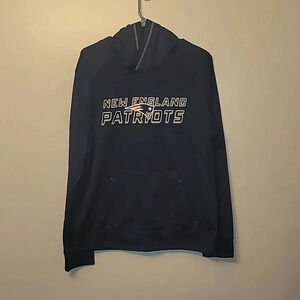 Men's size medium New England Patriots hoodie TX3 Warm Navy Blue NFL LOT C8